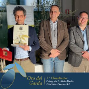 Vincitore concorso "Oro del Garda 2023" - categoria fruttato medio - Oleificio Cisano Srl